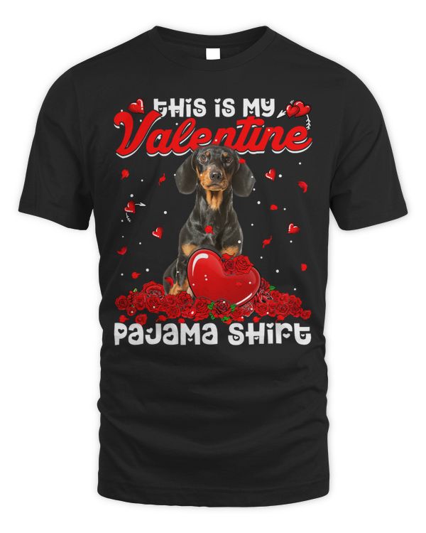 Wiener This Is My Valentines Hearts Puppy Lover 305 Dachshund Doxie