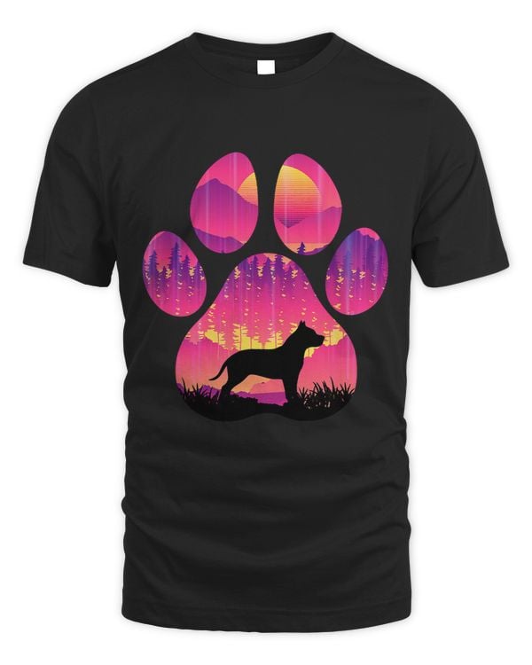 Bully Paw Mom Dad Dog Lover Women Men 139 Pitbull Dog