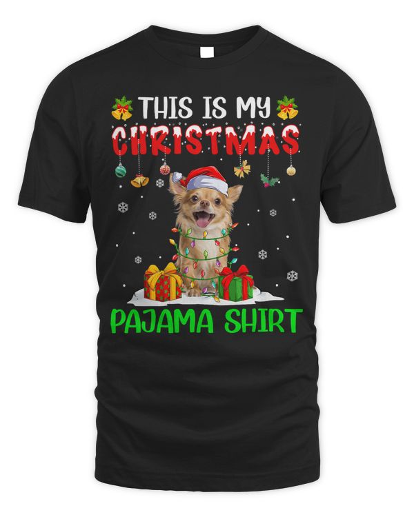 Chihuahuas This Is My Christmas Pajama Santa Hat Chihuahua Xmas 392 Chihuahua Dog