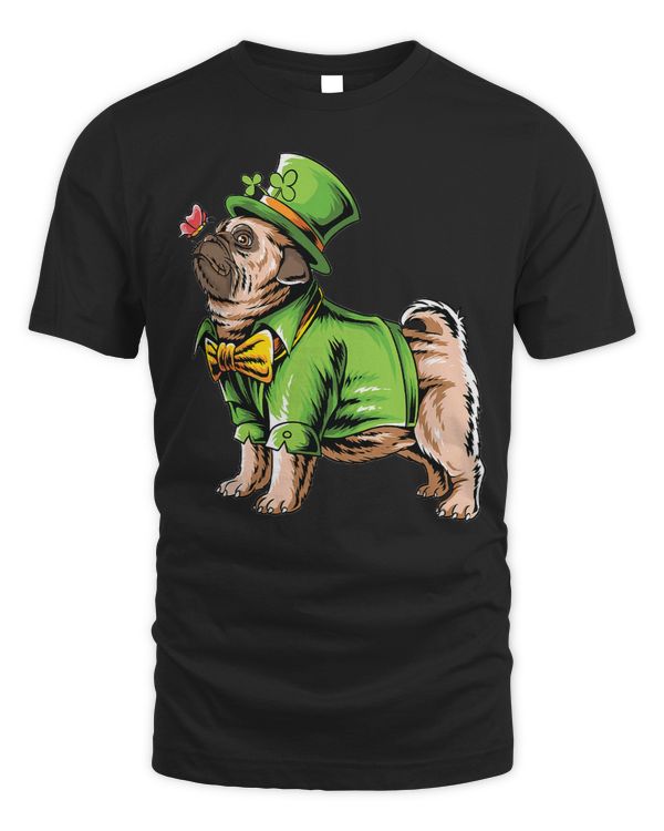 Pug Lover St Patricks Day Funny Boys Kids Men Animal Lover 55 Pugs Dog