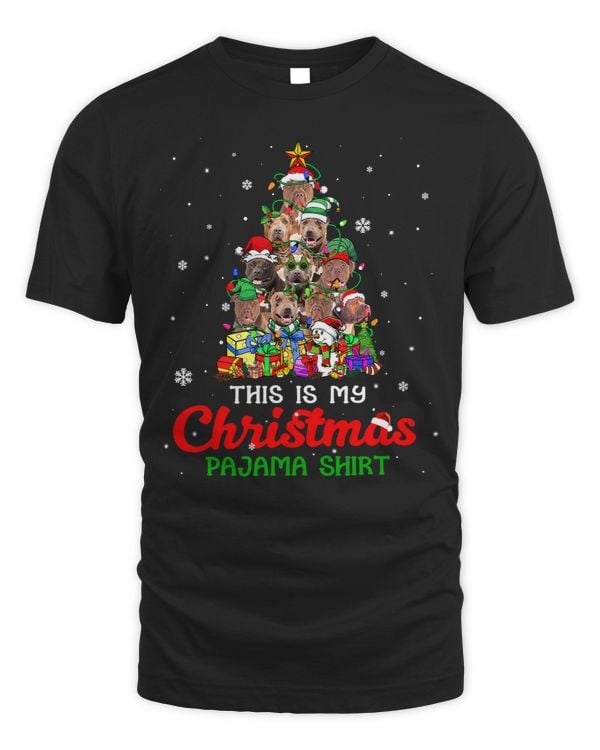 Bully Dog Xmas Pitbull This Is My Christmas Pajama 168 Pitbull Dog