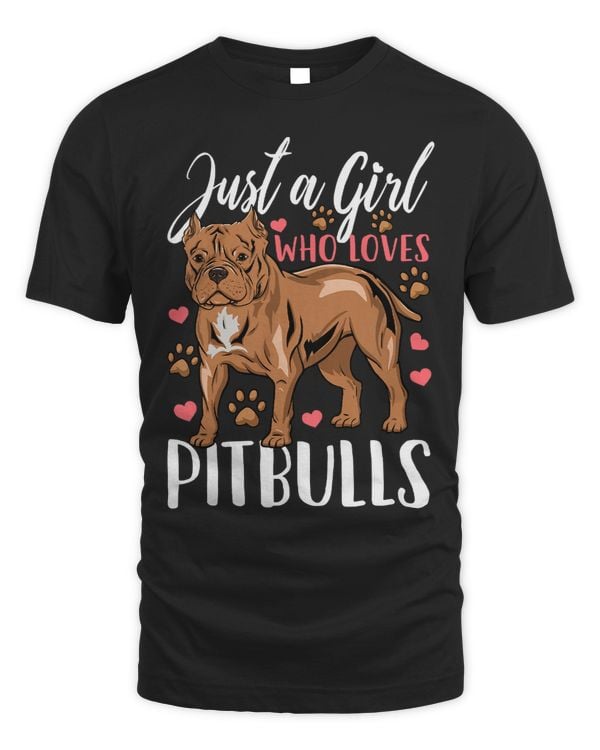Bully Lover Dog Kids Pitbull Just A Girl Who Loves Pitbulls 89 Pitbull Dog
