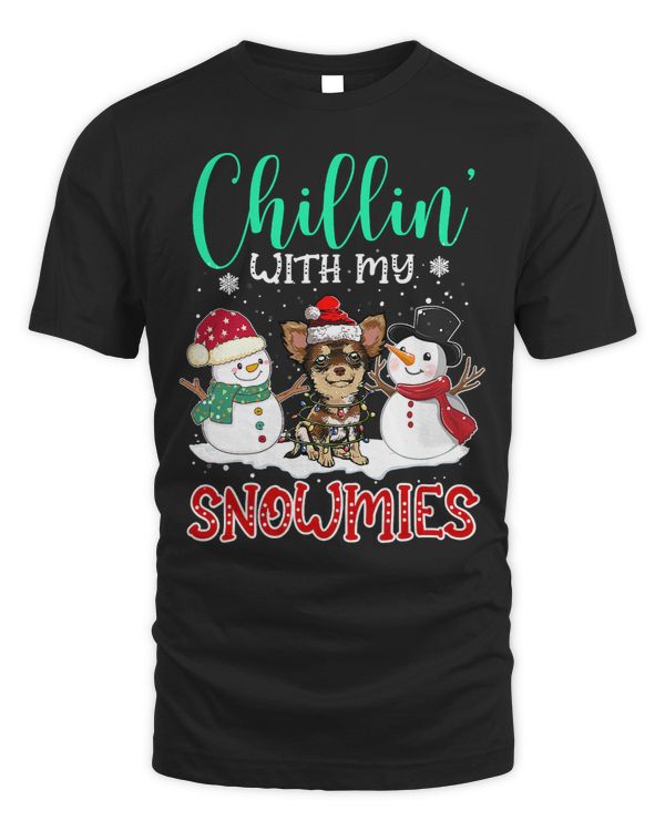 Chihuahuas Chillin With My Snowmies Chihuahua Santa Christmas Tree 67 Chihuahua Dog