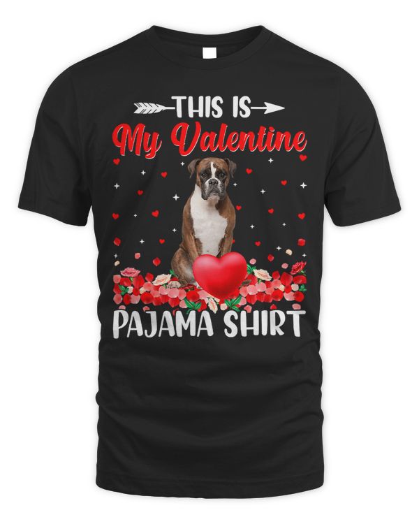 Boxer This Is My Boxer Valentines Hearts Puppy Lover 174 Boxers Dog