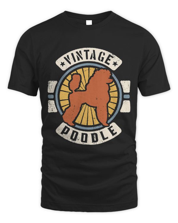 Poodles Vintage Classic Retro 60s 70s Dog Lover Poodle dog