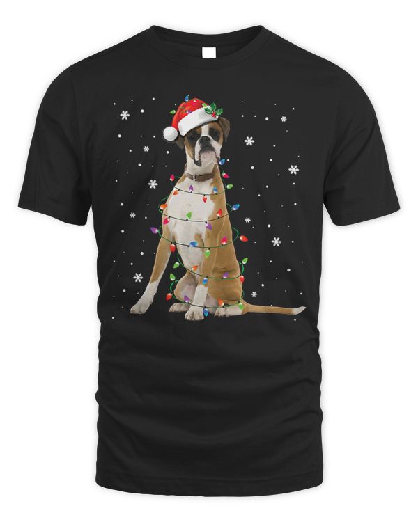 Boxer Funny Boxer Christmas Lights Xmas Pajama Boxer Lovers 274 Boxers Dog