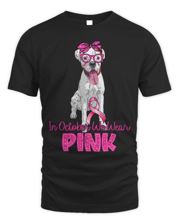 Boxer In October Wear Pink Boxer Ribbon Breast Cancer Awareness 89 Boxers Dog