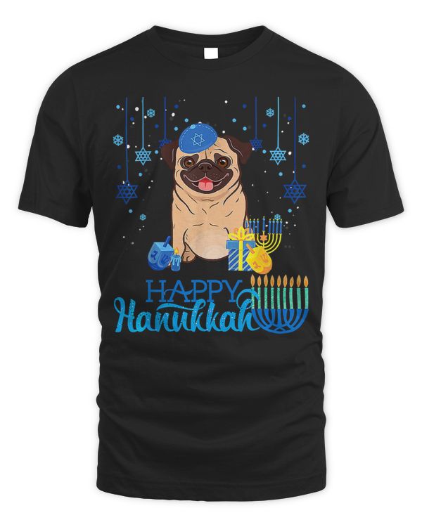 Pug Lover Happy Hanukkah Menorah Hat Chanukah Hanukkah Jewish 313 Pugs Dog
