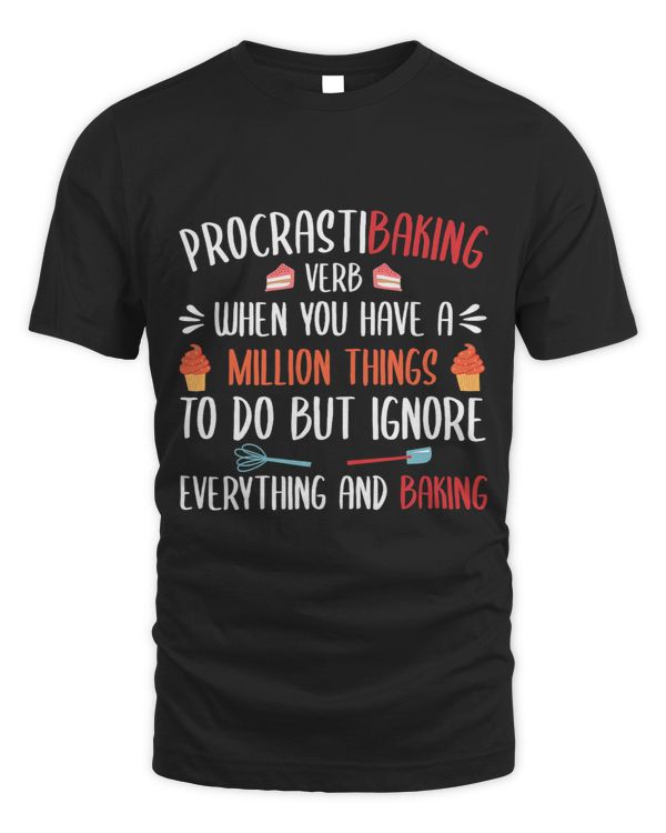 Procrastibaking Funny Cupcake Baking Baker