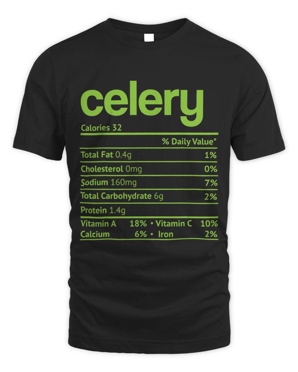 Celery Nutrition Facts Funny Thanksgiving Christmas Food