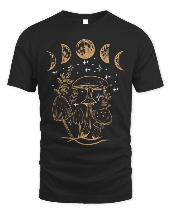 Cottagecore Aesthetic Shirt Mycology Mushrooms Moon Foraging