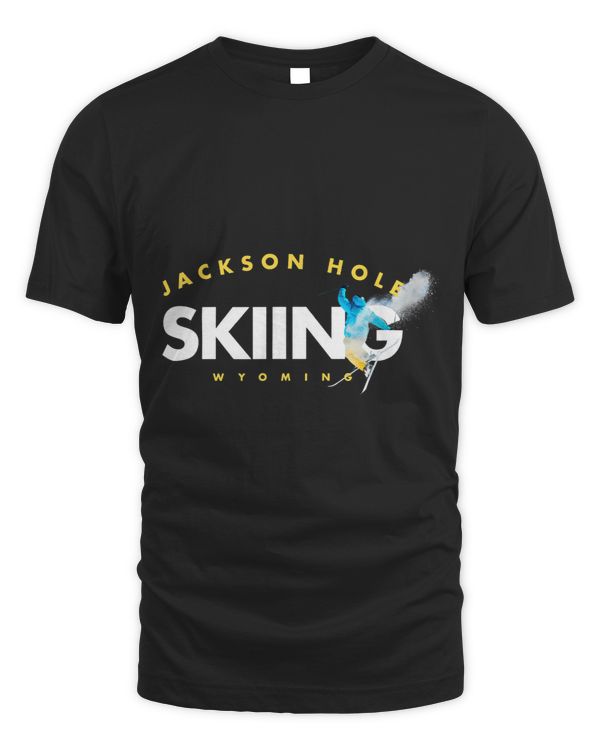 Jackson Hole Wyoming Winter Ski T Shirt