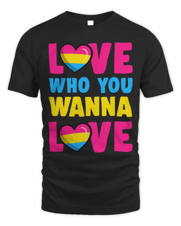 Love Who You Wanna Love Cute Trendy Pansexual Pride Style 1