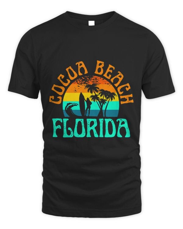 Cocoa Beach Florida Surfing Beach Ocean Waves Surf Sunset