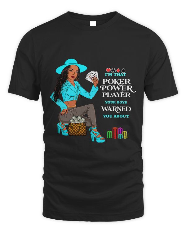 Fashion Poker player card games casino lover Melanin queen