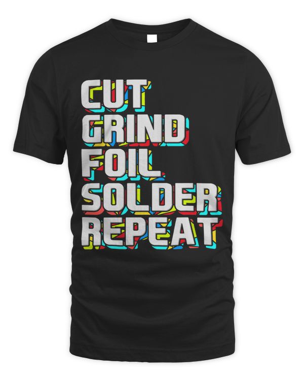Cut Grind Foil Solder Repeat Church Cathedral Window Glazier