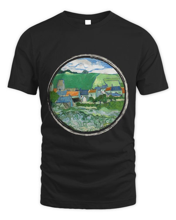Famous Vintage Fine Art View of Auvers by Vincent van Gogh 1