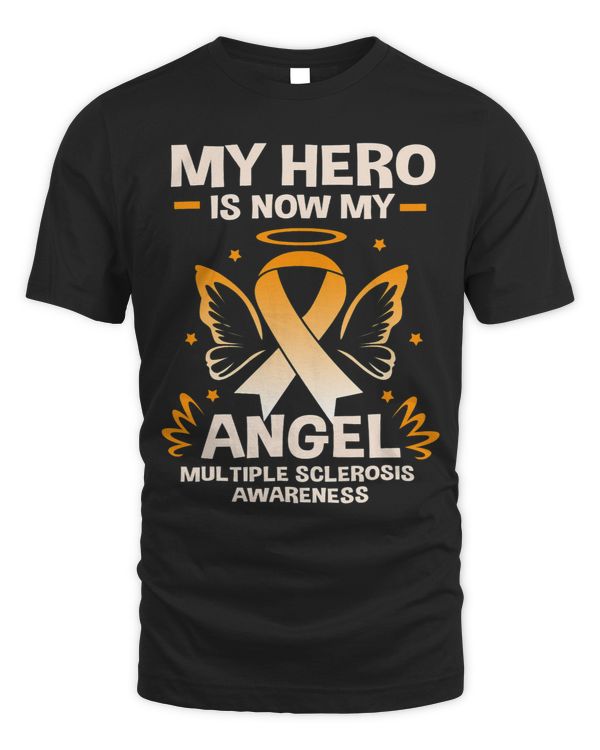MS Orange Ribbon My Hero Is Now My Angel