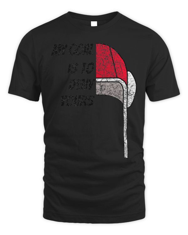 My Goal Is To Deny Yours Funny Goalie Tee Kids Adults