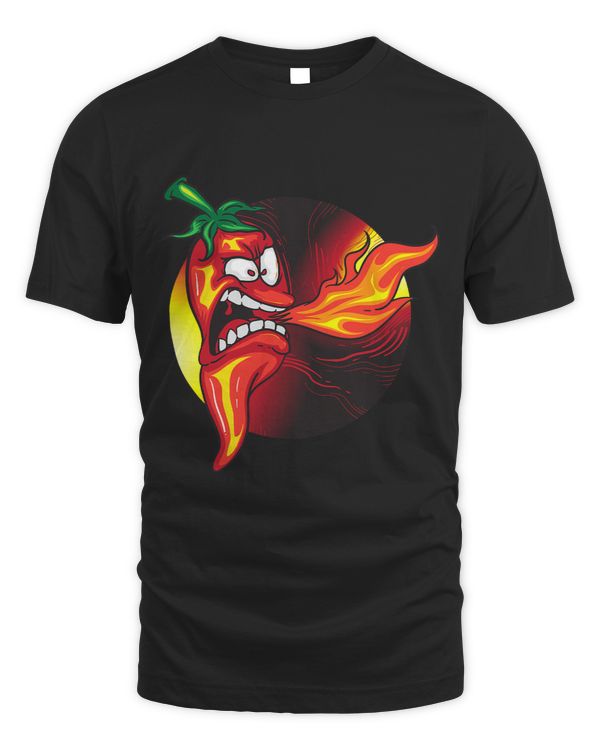 Chili Pepper Breathing Fire Cute Burning Chili Gift