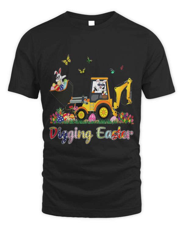 Digging Easter Bunny Toddler Boy Egg Hunt Tractor Excavator