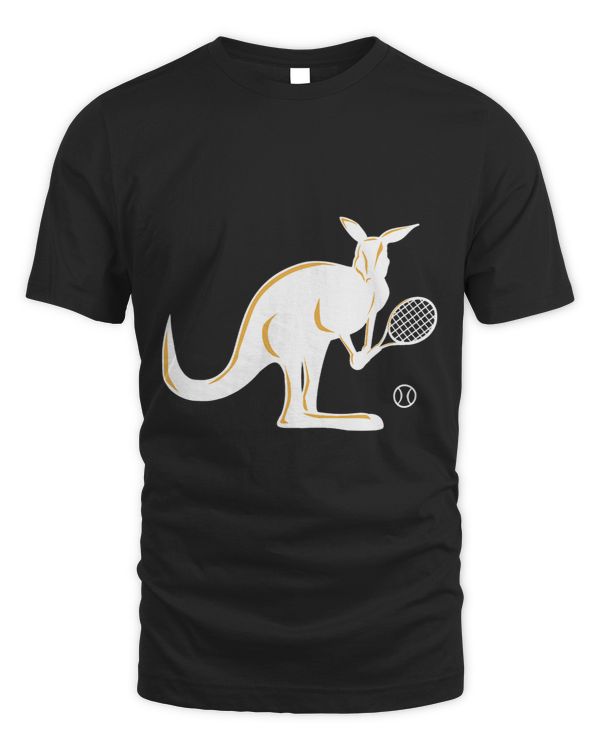 Australia Kangaroo Tennis Player Funny