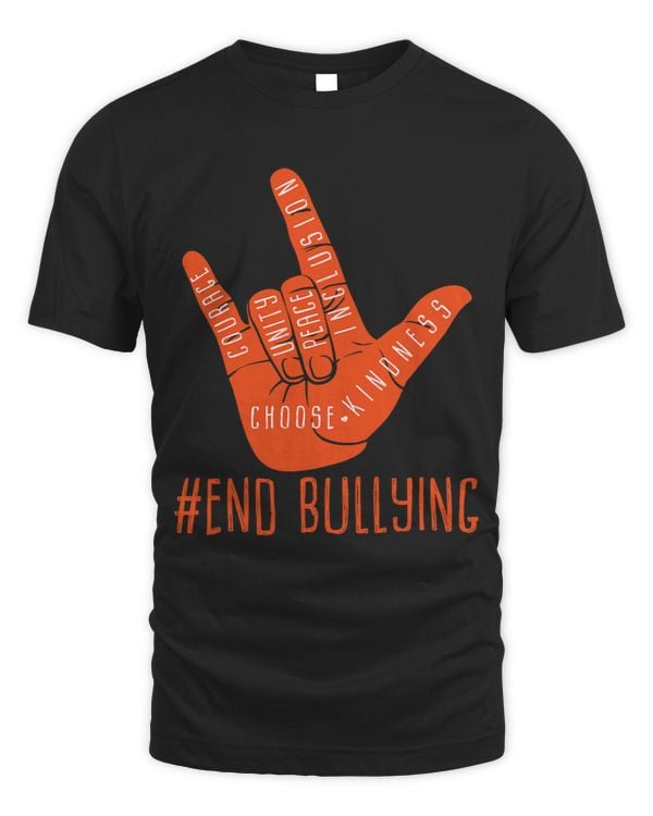 Unity Day Orange Kids Anti Bullying Love Sign Women