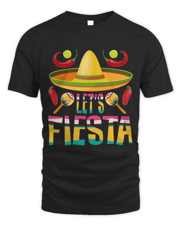Cinco De Mayo Design Mexican Sombrero Jalapeno Maracas