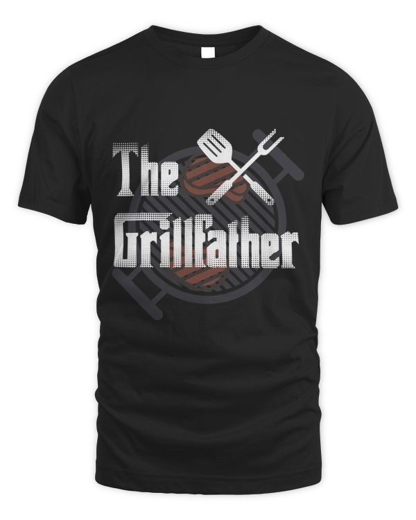 Mens The GrillFather Daddy BBQ Chef Cool Gift Culinary Christmas