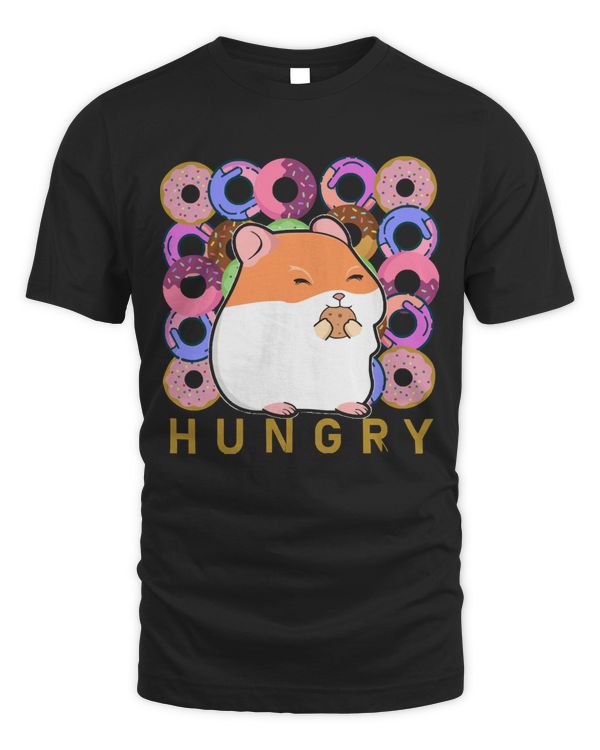 Hamster Donut T- Shirt Hamster Donut Funny T- Shirt