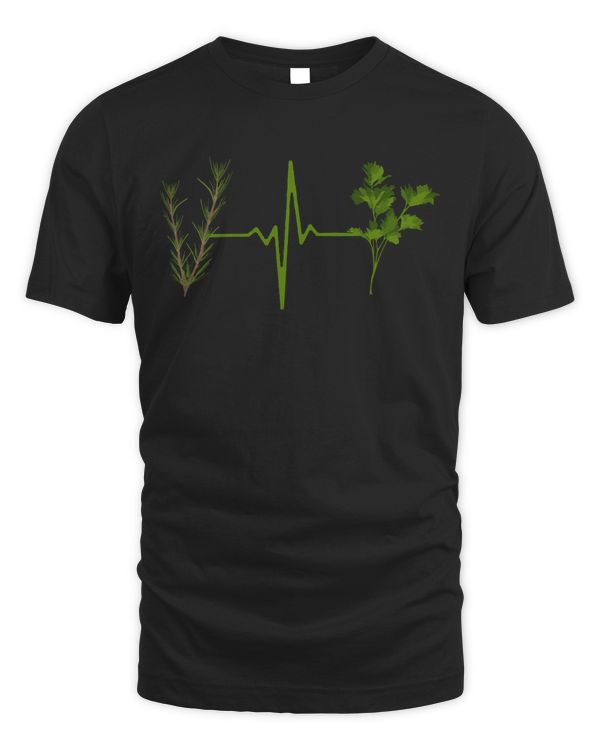 Herbs T- Shirt Herbs Garden Herbs Heartbeat T- Shirt