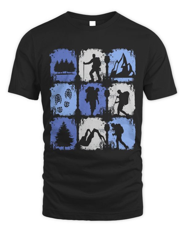 Hiking Accessories T- Shirt Hiking Retro T- Shirt