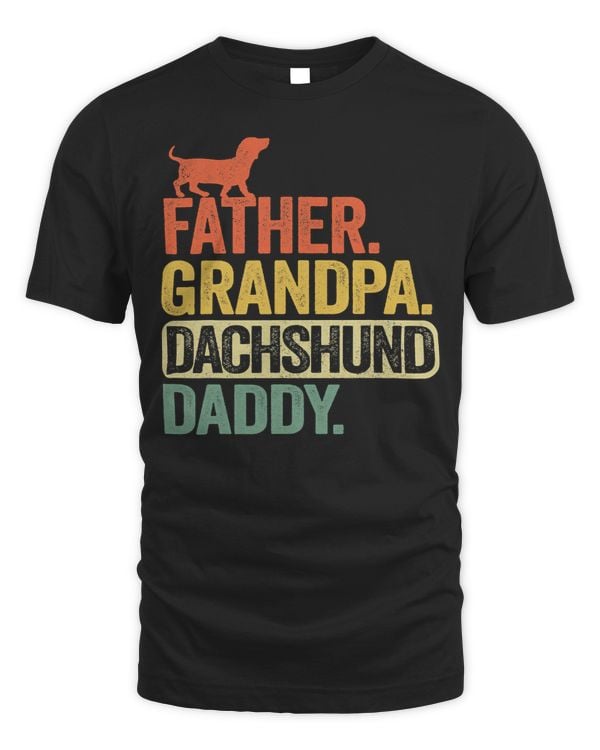 Wiener Mens Father Grandpa Dachshund Daddy Funny Dad 157 Dachshund Doxie