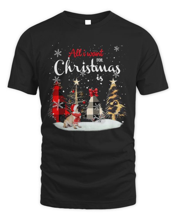 Pug Lover Funny Pug All I Want For Christmas Is Dogs 136 Pugs Dog