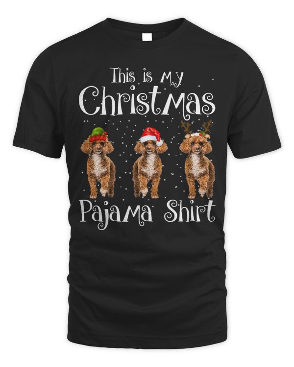Poodles Christmas Lights Dog This Is My Christmas Pajama 314 Poodle dog