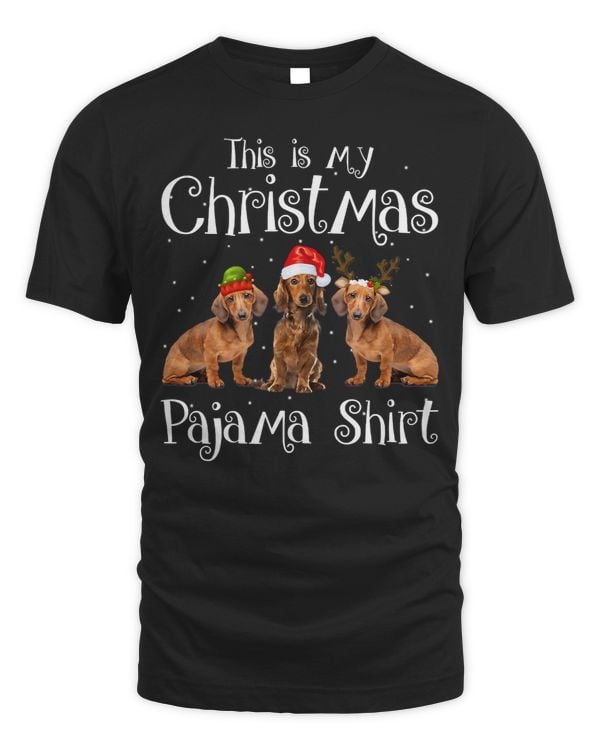 Wiener Christmas Lights This Is My Christmas Pajama 74 Dachshund Doxie