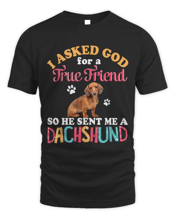 Wiener I Asked God For A Friend So He Sent Me A Lover Dachshund Doxie