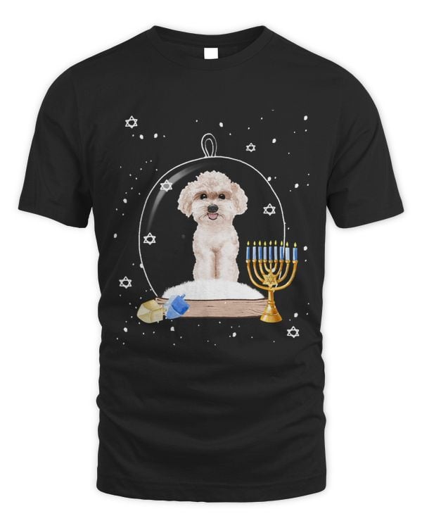 Poodles Hanukkah Poodle Dog Snow Globe Pajama Poodle dog
