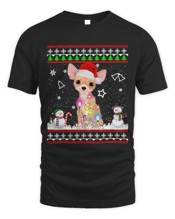Chihuahuas Christmas Dog Light Ugly Sweater 457 Chihuahua Dog