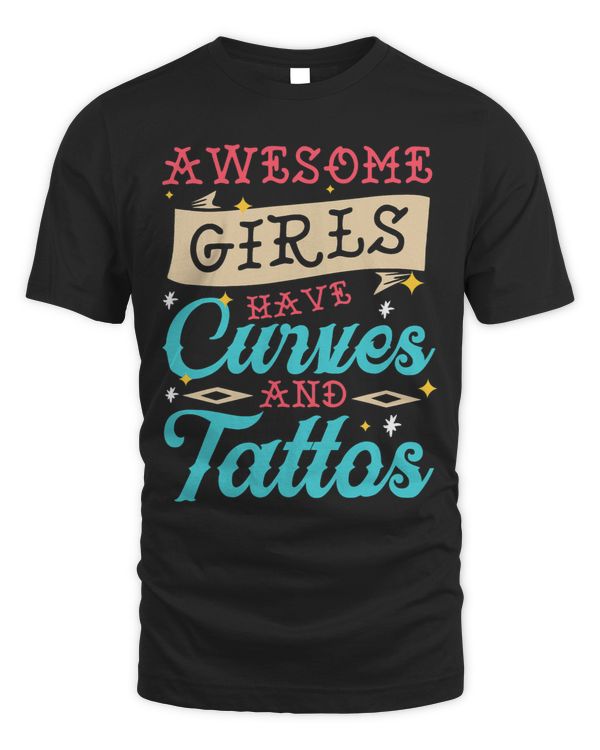 Awesome girls have curves and tattoos
