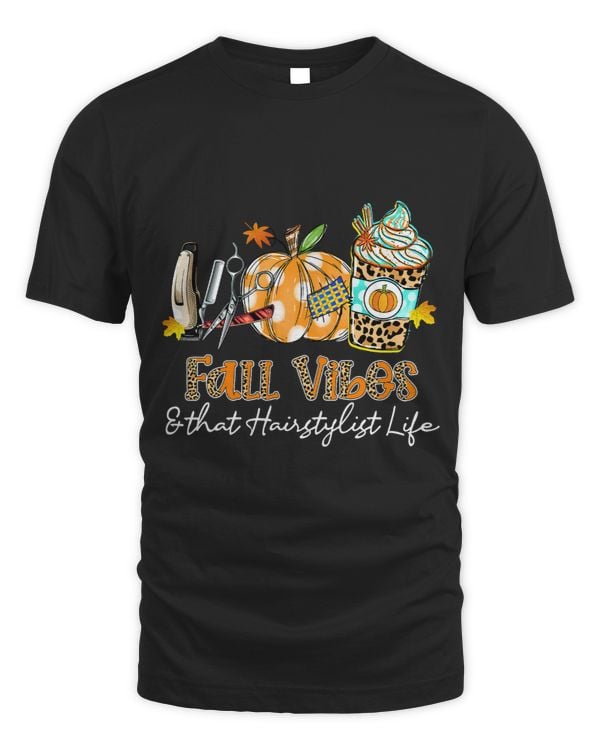 Fall Vibes That Hairstylist Life Scissors Comb Pumpkin