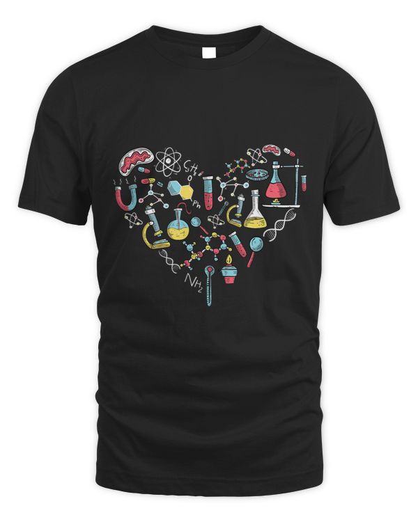 Classy Science merch Heart Love Scientist teacher