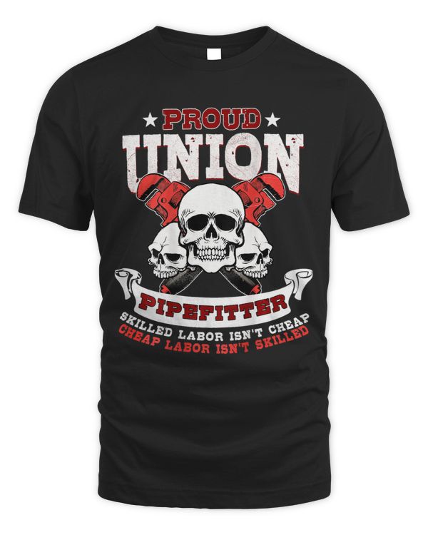 Pipefitter Plumber Steamfitter Image On Back Of Shirt