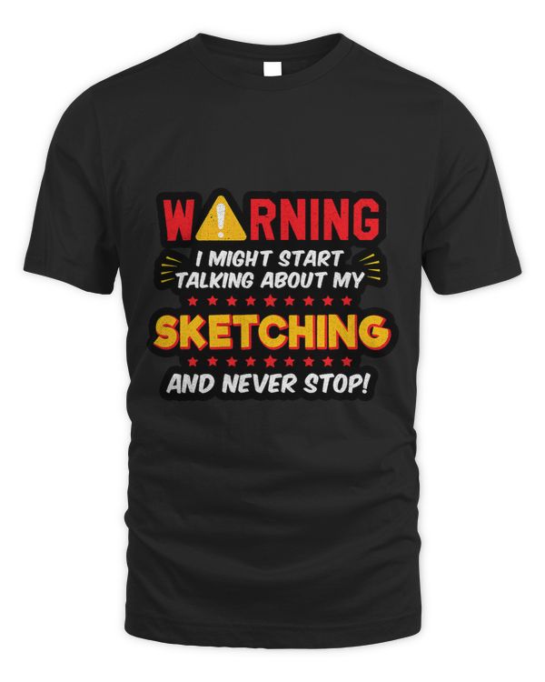Funny Sketching Drawing Artist Saying Joke Graphic