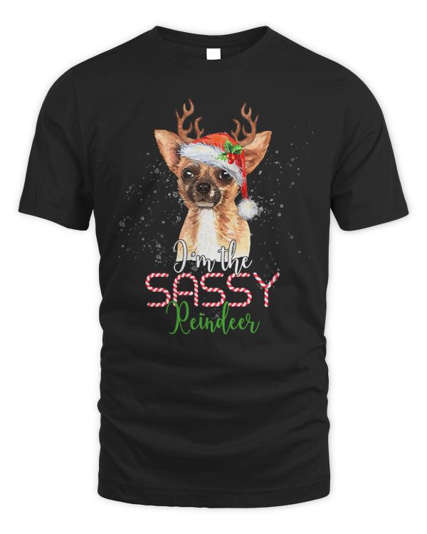 Chihuahuas Im The Sassy Reindeer Chihuahua Christmas Dog Lover 162 Chihuahua Dog