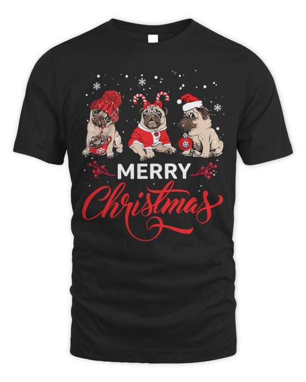 Pug Lover Ugly Christmas For Women Men Kids Dog Lover 122 Pugs Dog
