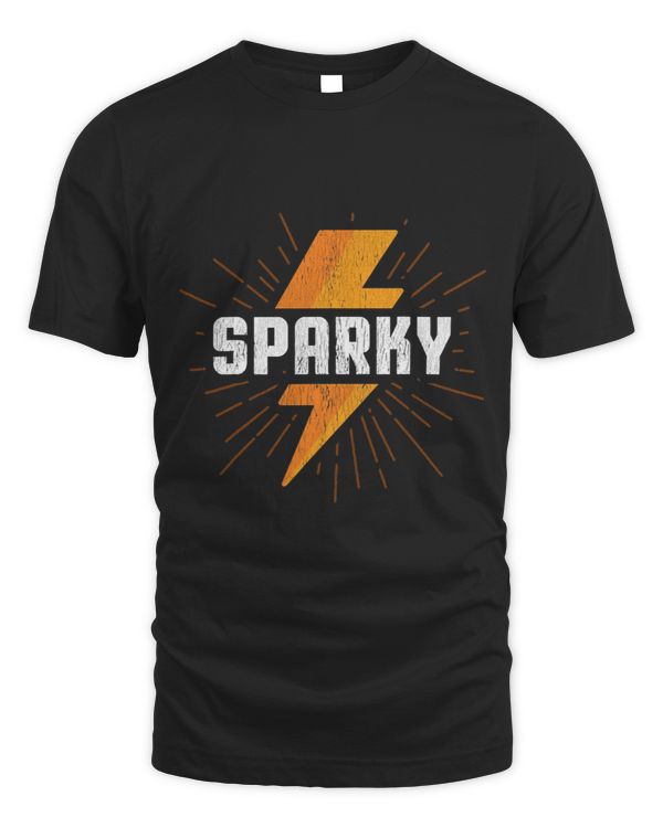 Electrician Gift Funny Sparky Nickname Lightning Bolt