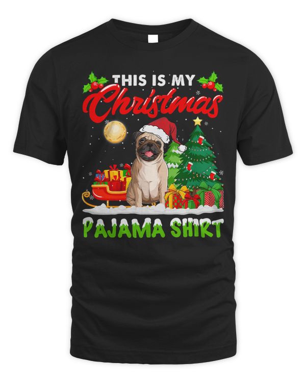 Pug Lover This Is My Christmas Pajama 162 Pugs Dog
