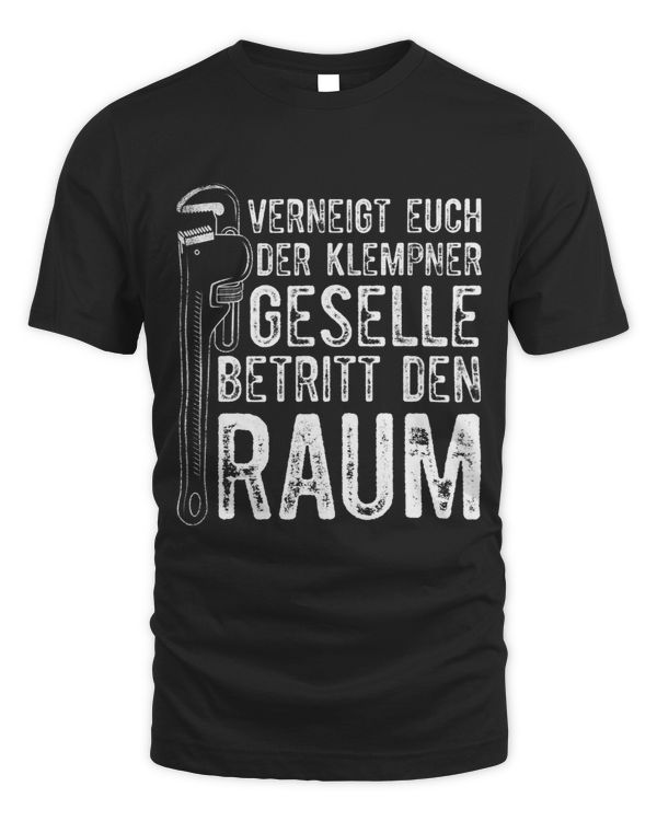 Mens Der Plumber Geselle Betritt Den Raum