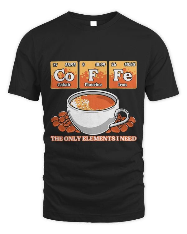 Funny Barista Scientist Coffee Periodic Table Of Elements